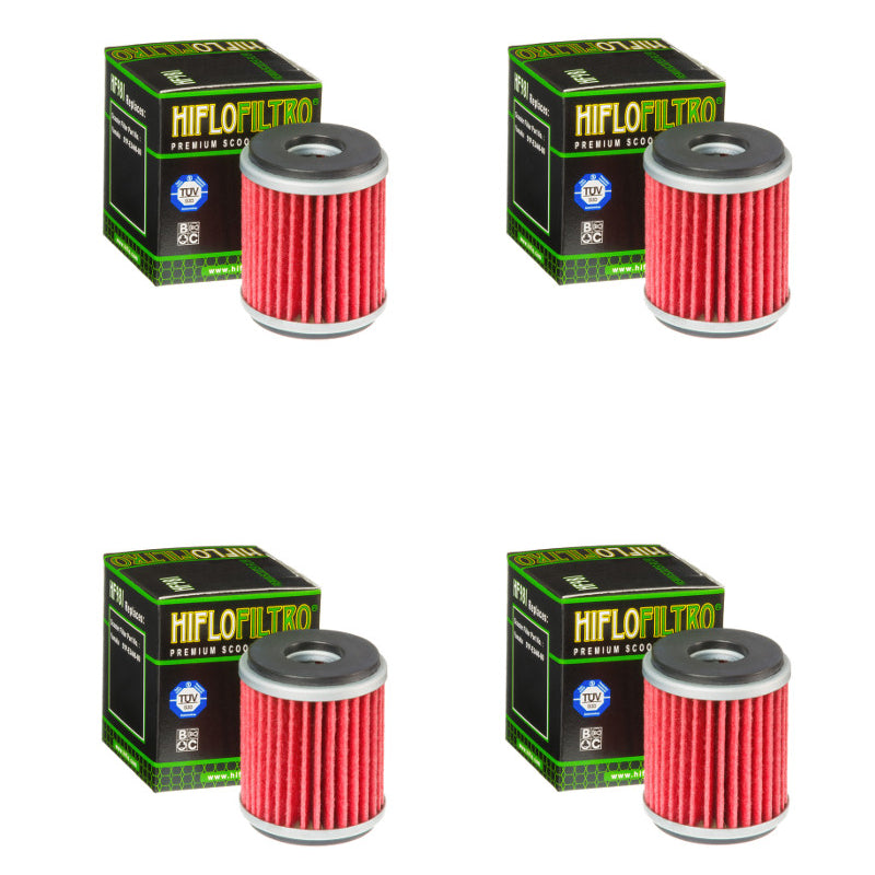 Bundle of 4 Hiflo Filtro HF981 Premium Oil Filters