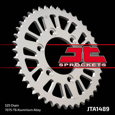 JTA1489 Rear Alloy Drive Motorcycle Sprocket 43 Teeth (JTA 1489.43)