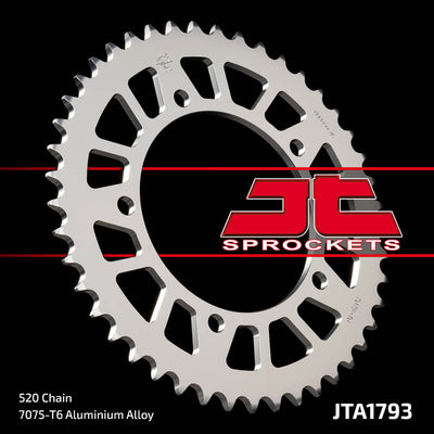 JTA1793 Rear Alloy Drive Motorcycle Sprocket 48 Teeth (JTA 1793.48)