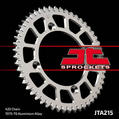 JTA215 Rear Alloy Drive Motorcycle Sprocket 56 Teeth (JTA 215.56)