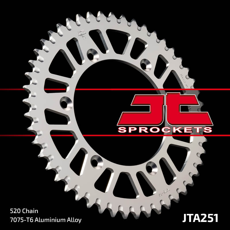 JTA251 Rear Alloy Drive Motorcycle Sprocket 49 Teeth (JTA 251.49)