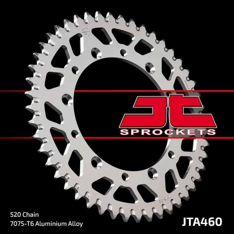 JTA460 Rear Alloy Drive Motorcycle Sprocket 52 Teeth (JTA 460.52)