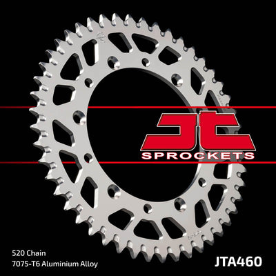 JTA460 Rear Alloy Drive Motorcycle Sprocket 52 Teeth (JTA 460.52)