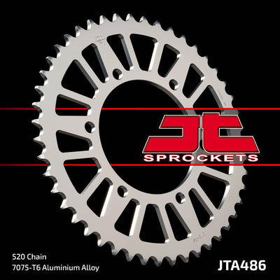 JTA486 Rear Alloy Drive Motorcycle Sprocket 42 Teeth (JTA 486.42)