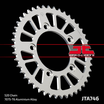JTA746 Rear Drive Motorcycle Sprocket 46 Teeth (JTA 746.46)