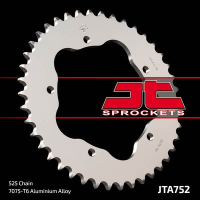 JTA752 Rear Alloy Drive Motorcycle Sprocket 39 Teeth (JTA 752.39)