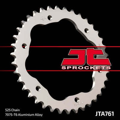 JTA761 Rear Drive Motorcycle Sprocket 38 Teeth