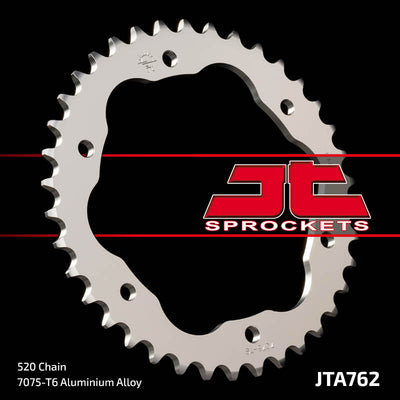 JTA762 Rear Alloy Drive Motorcycle Sprocket 38 Teeth (JTA 762.38)