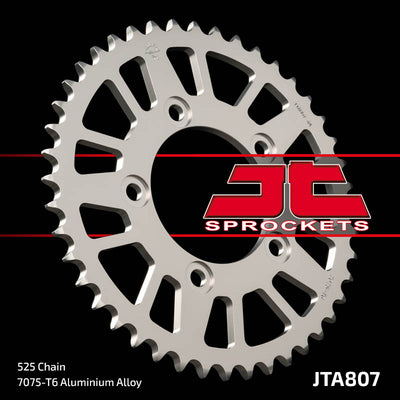 JTA807 Rear Alloy Drive Motorcycle Sprocket 44 Teeth (JTA 807.44)