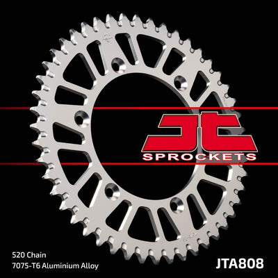 JTA808 Rear Alloy Drive Motorcycle Sprocket 51 Teeth (JTA 808.51)