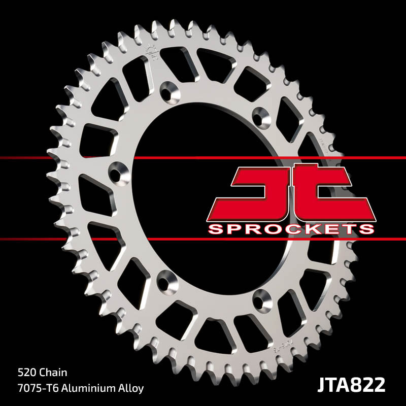 JTA822 Rear Alloy Drive Motorcycle Sprocket 44 Teeth (JTA 822.44)