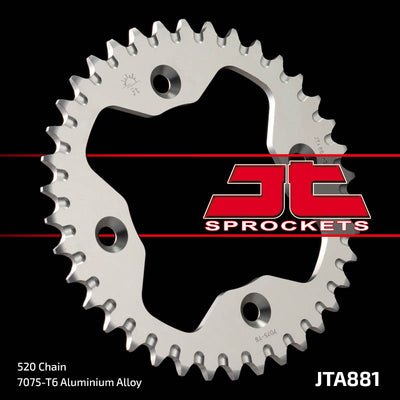 JTA881 Rear Drive Motorcycle Sprocket 38 Teeth