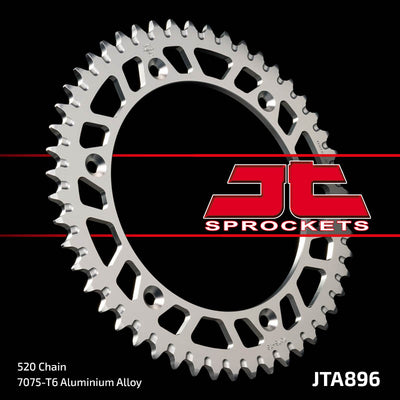 JTA896 Rear Alloy Drive Motorcycle Sprocket 52 Teeth (JTA 896.52)