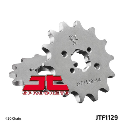 JTF1129 Front Drive Motorcycle Sprocket 14 Teeth (JTF 1129.14)