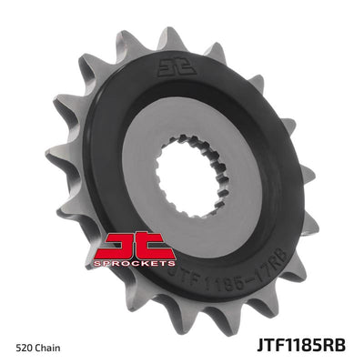 JTF1185 Rubber Cushioned Front Drive Motorcycle Sprocket 17 Teeth (JTF 1185.17)