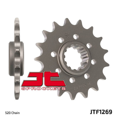 JTF1269 Front Drive Motorcycle Sprocket 17 Teeth (JTF 1269.17)
