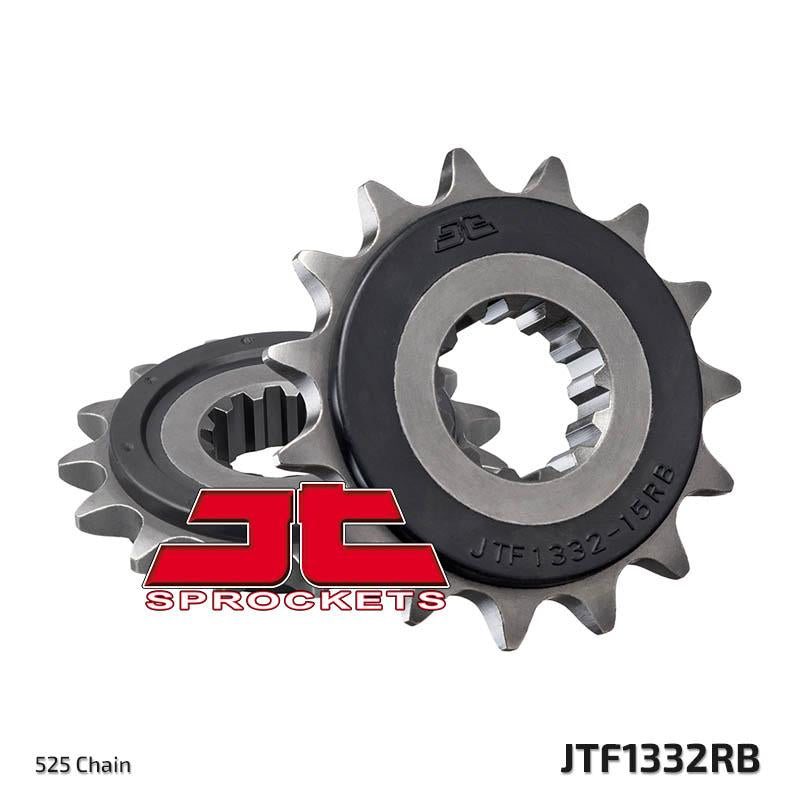 JTF1332 Rubber Cushioned Front Drive Motorcycle Sprocket 15 Teeth (JTF 1332.15 RB)