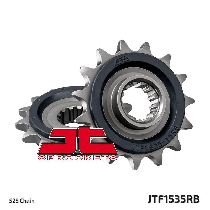 JTF1535 Rubber Cushioned Front Drive Motorcycle Sprocket 15 Teeth (JTF 1535.15 RB)