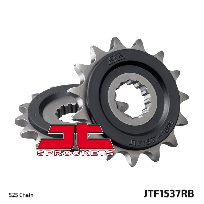 JTF1537 Rubber Cushioned Front Drive Motorcycle Sprocket 15 Teeth (JTF 1537.15 RB)