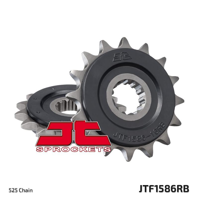 JTF1586 Rubber Cushioned Front Drive Motorcycle Sprocket 16 Teeth (JTF 1586.16 RB)