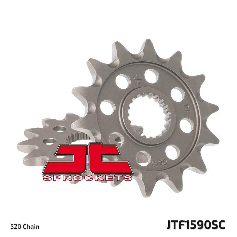 JTF1590 Front Drive Motorcycle Sprocket Self Cleaning 14 Teeth (JTF 1590.14)