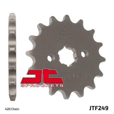 Front Motorcycle Sprocket for Kawasaki_AE50_82-83, Kawasaki_AR50_81-98, Kawasaki_KLX110 L_10-12, Kawasaki_KLX110_10-12