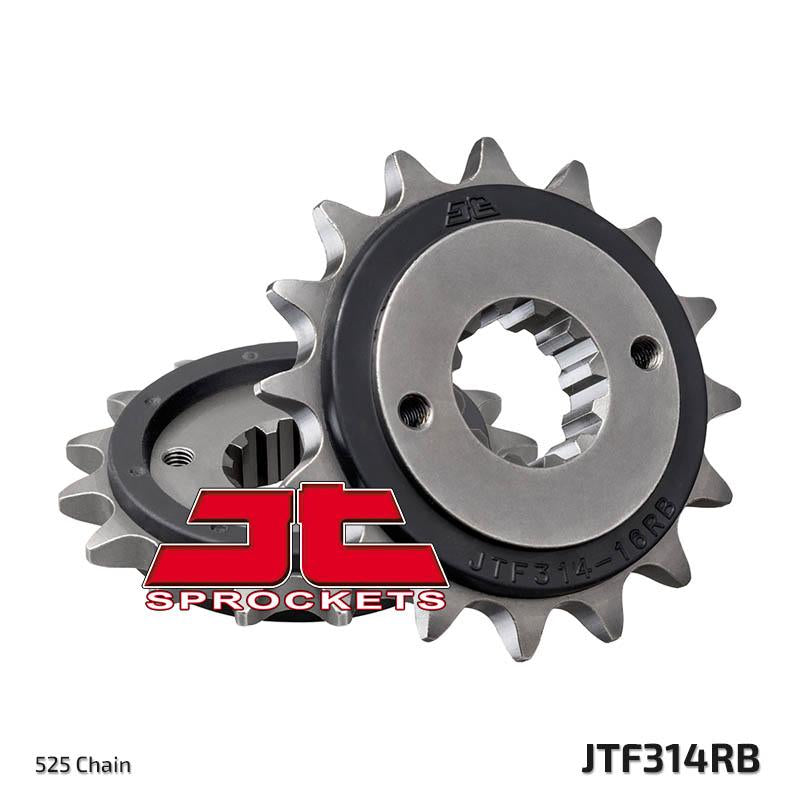 JTF314 Rubber Cushioned Front Drive Motorcycle Sprocket 16 Teeth (JTF 314.16 RB)