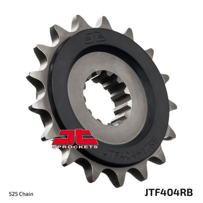 JTF404 Rubber Cushioned Front Drive Motorcycle Sprocket 17 Teeth (JTF 404.17)