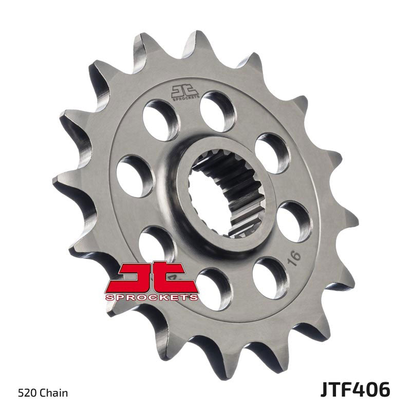 JTF406 Front Drive Motorcycle Sprocket 16 Teeth (JTF 406.16)