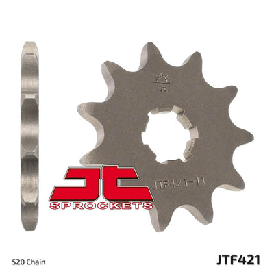 JTF421 Front Drive Motorcycle Sprocket 11 Teeth (JTF 421.11)