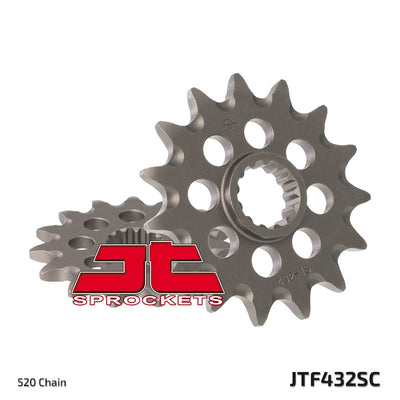 Front Motorcycle Sprocket for Betamotor_350 Jonathan_01-02, Kawasaki_KLX400 A1_03, Suzuki_DR-Z400 S_00-09, Suzuki_DR-Z400 S_10-12, Suzuki_DR-Z400 SM_05-10, Suzuki_DR200 S- G H J K M_86-91, Suzuki_DR200 SE_96-11, Suzuki_DR350 R S T V W X Off Road_94-99, Suzuki_DR350 SE-R S_94-95, Suzuki_DR350 SE-T V W X_96-99, Suzuki_DR350 SE-T_96, Suzuki_DR350 SE-V W_97-98, Suzuki_DR350 SE-X_99