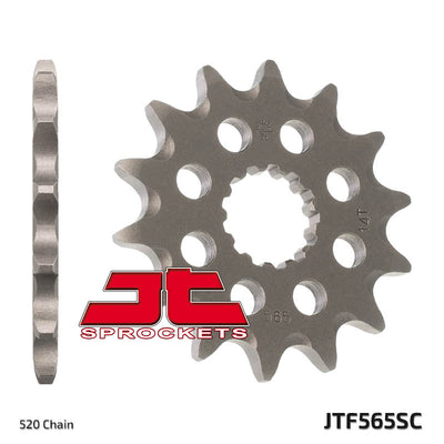 JTF565 Front Drive Motorcycle Sprocket Self Cleaning 13 Teeth (JTF 565.13)