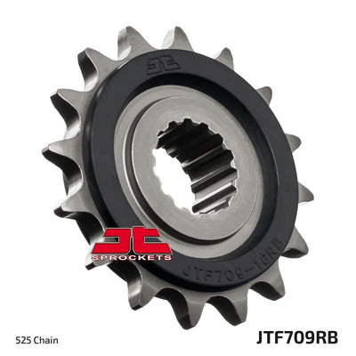 JTF709 Rubber Cushioned Front Drive Motorcycle Sprocket 16 Teeth (JTF 709.16)