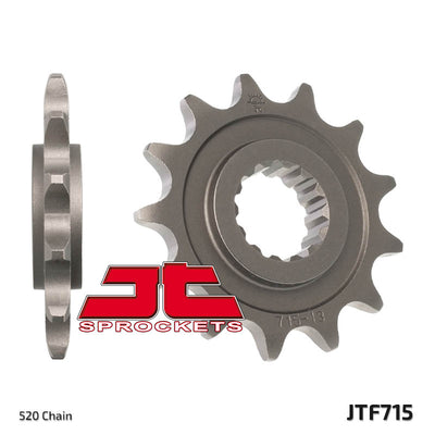 Front Motorcycle Sprocket for Gas Gas_200 EC_00-02, Gas Gas_200 EC_03-10, Gas Gas_200 EC_11, Gas Gas_250 EC / MC_01-10, Gas Gas_250 EC 2T_11, Gas Gas_250 EC_00, Gas Gas_300 EC / MC_01-10, Gas Gas_300 EC_00, Gas Gas_300 EC_11, Gas Gas_400 EC FSE_00, Gas Gas_400 SM FSE_03-04, Gas Gas_450 EC FSE_03-11, Gas Gas_450 SM FSE_03-04, Gas Gas_450 SM_09, Gas Gas_515 EC_09, Gas Gas_515 SM_09