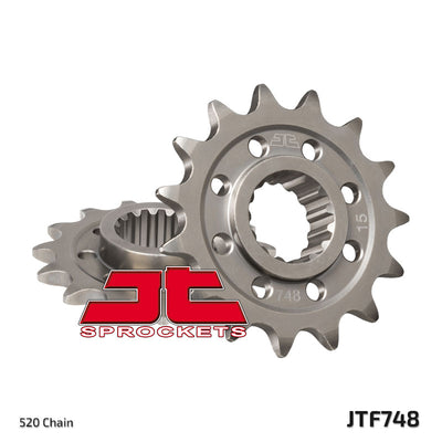 JTF748 Front Drive Motorcycle Sprocket 15 Teeth (JTF 748.15)