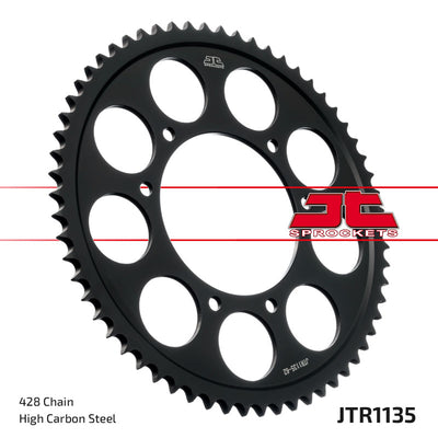 JTR1135 Rear Drive Motorcycle Sprocket 69 Teeth (JTR 1135.69)