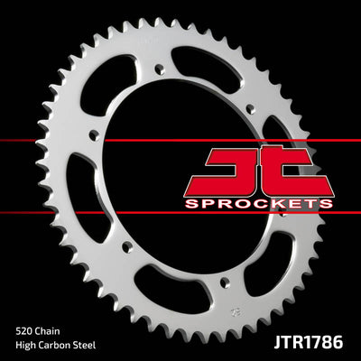 JTR1786 Rear Drive Motorcycle Sprocket 52 Teeth (JTR 1786.52)