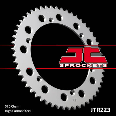 Rear Motorcycle Sprocket for Husqvarna_250 WR Enduro_83-84, Husqvarna_250 WR/CR_80, Husqvarna_350 WR_81-88, Husqvarna_400 WR/CR_81-89, Husqvarna_400/430 CR_81-83