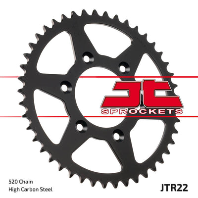 Rear Motorcycle Sprocket for Aprilia_125 MX_04-07, Aprilia_125 SX_08-11