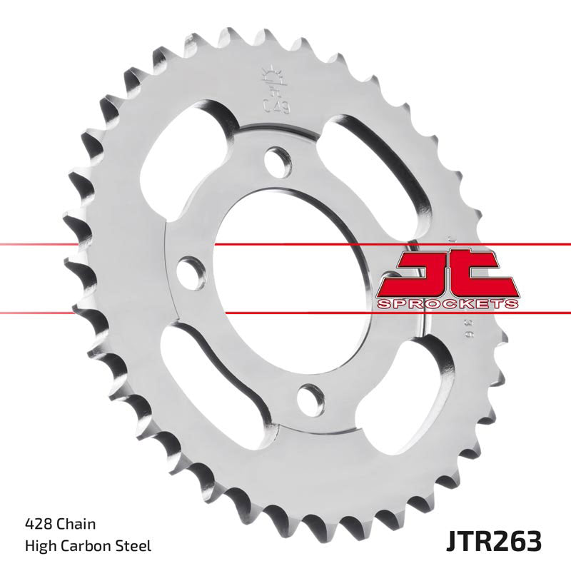 JTR263 Black Edition Induction Hardened ZBK Motorcycle Sprocket 36 Teeth (JTR 263.36)