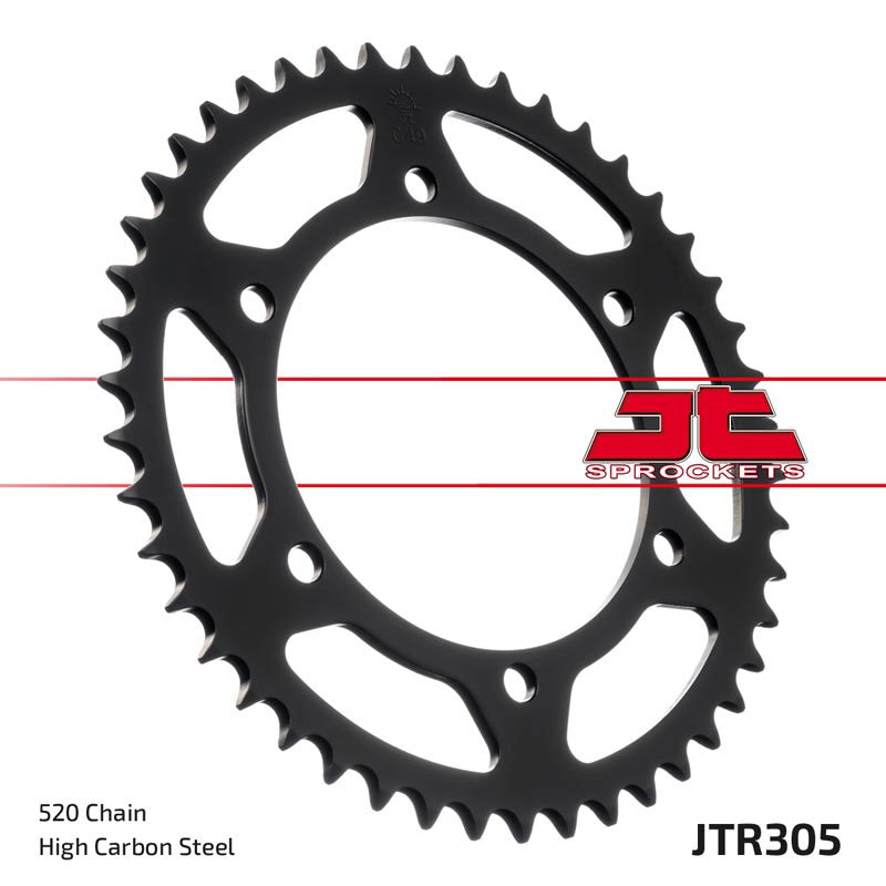 JTR305 Black Edition Induction Hardened ZBK Motorcycle Sprocket 46 Teeth (JTR 305.46)