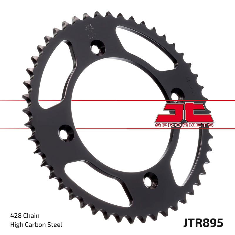 JTR895 Black Edition Induction Hardened ZBK Motorcycle Sprocket 49 Teeth (JTR 895.49)