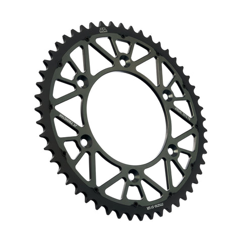 JT TwinStar Hybrid Aluminium Steel Rear Sprocket 51 Teeth (JTX 210.51)