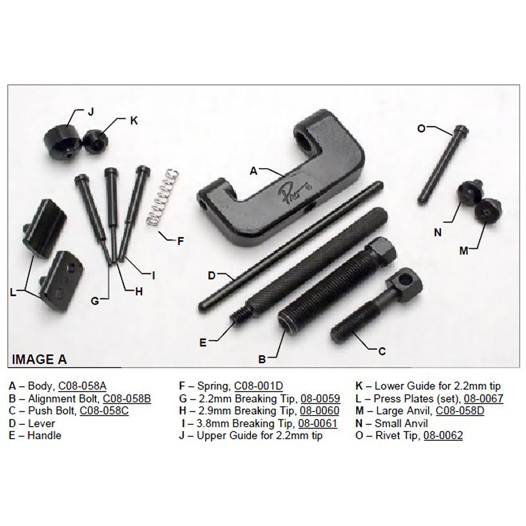 Motion Pro Chain Breaker & Riveting Tool #35 to #530 – Chains and Sprockets
