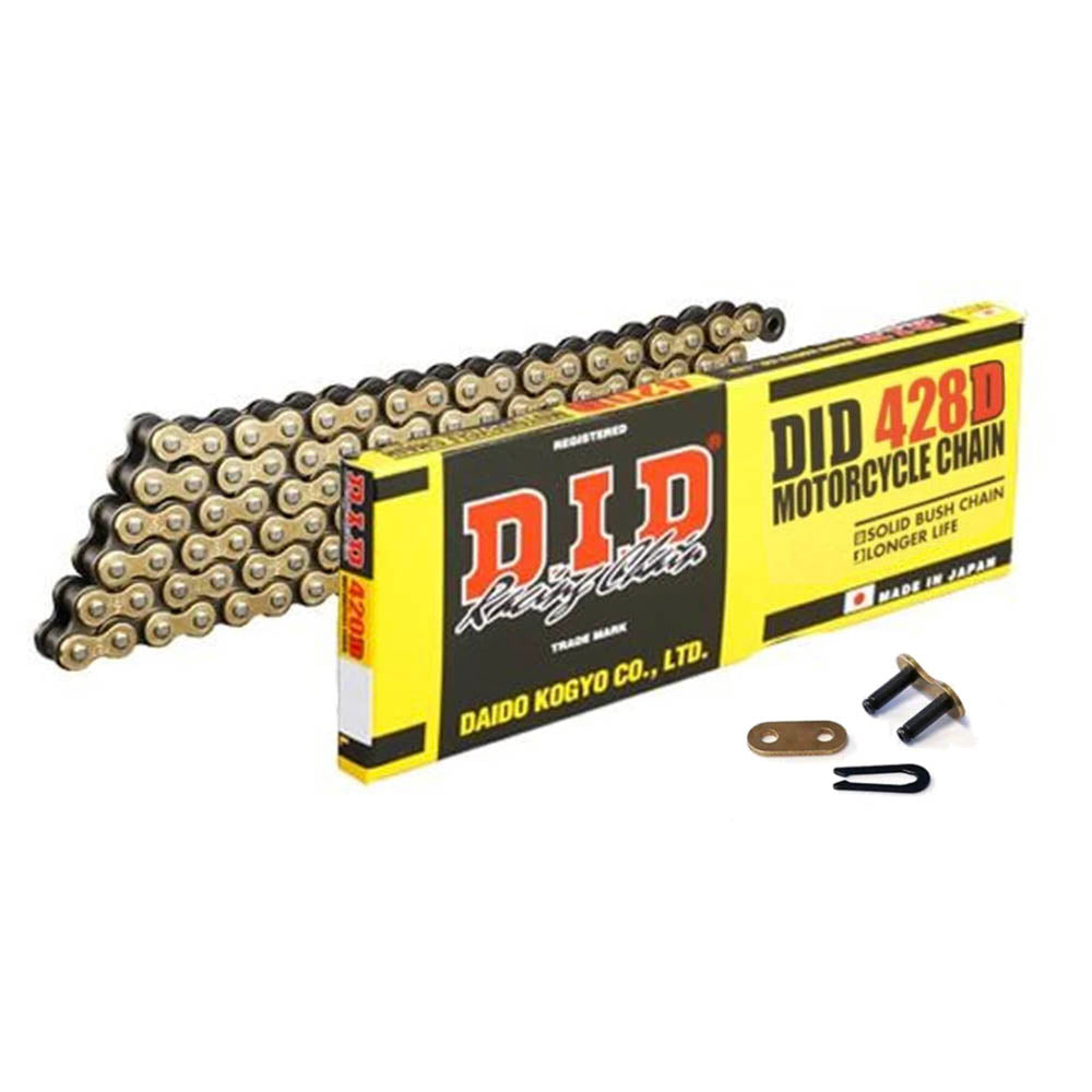 DID Gold Motorcycle Chain Standard 428 DGB 112 (RJ)