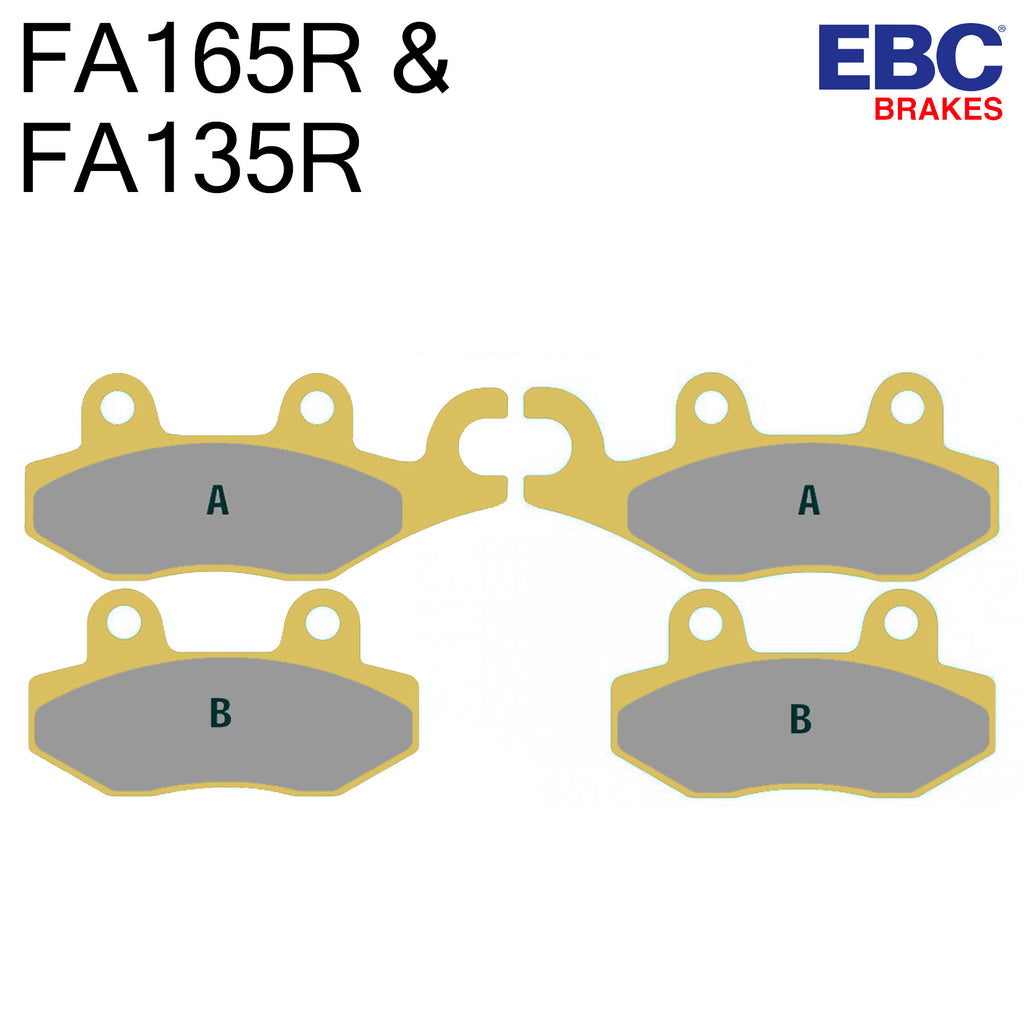EBC Sintered Front Brake Pads FA135R & FA165R (Two Calipers)