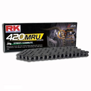 RK U-Ring Steel Motorcycle Chain 420 MRU 132 Links (RJ)