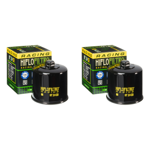 Pair of Hiflo Filtro HF204RC High Performance Racing Oil Filters