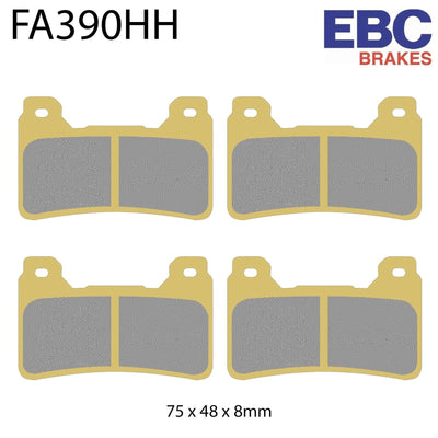 EBC HH Sintered Front Brake Pads FA390HH (Two Calipers)